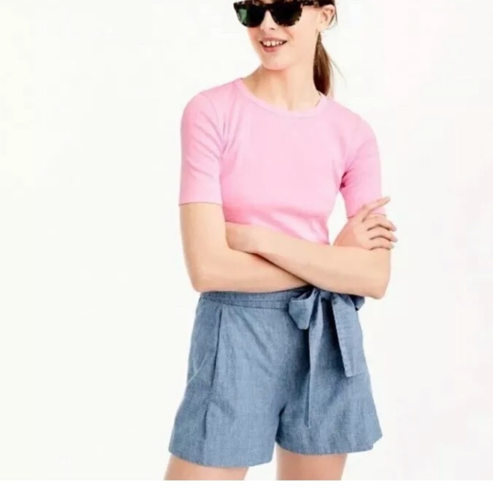 NWT J Crew Perfect Fit Pink T Shirt Magenta Cotton